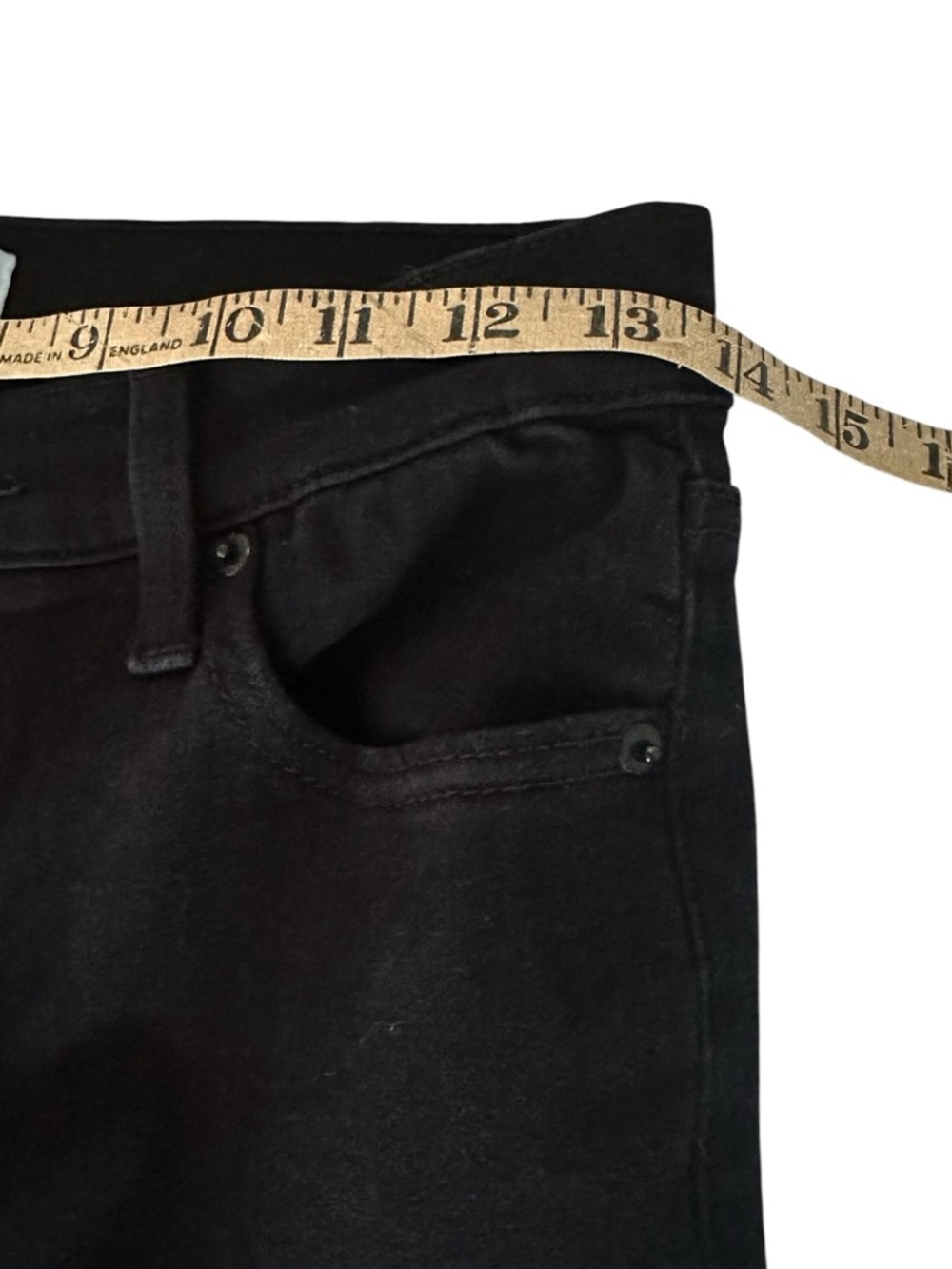 Pistola Kinsley Ultra Flare Jeans Black Ink Mid Rise 27 - Picture 11 of 14